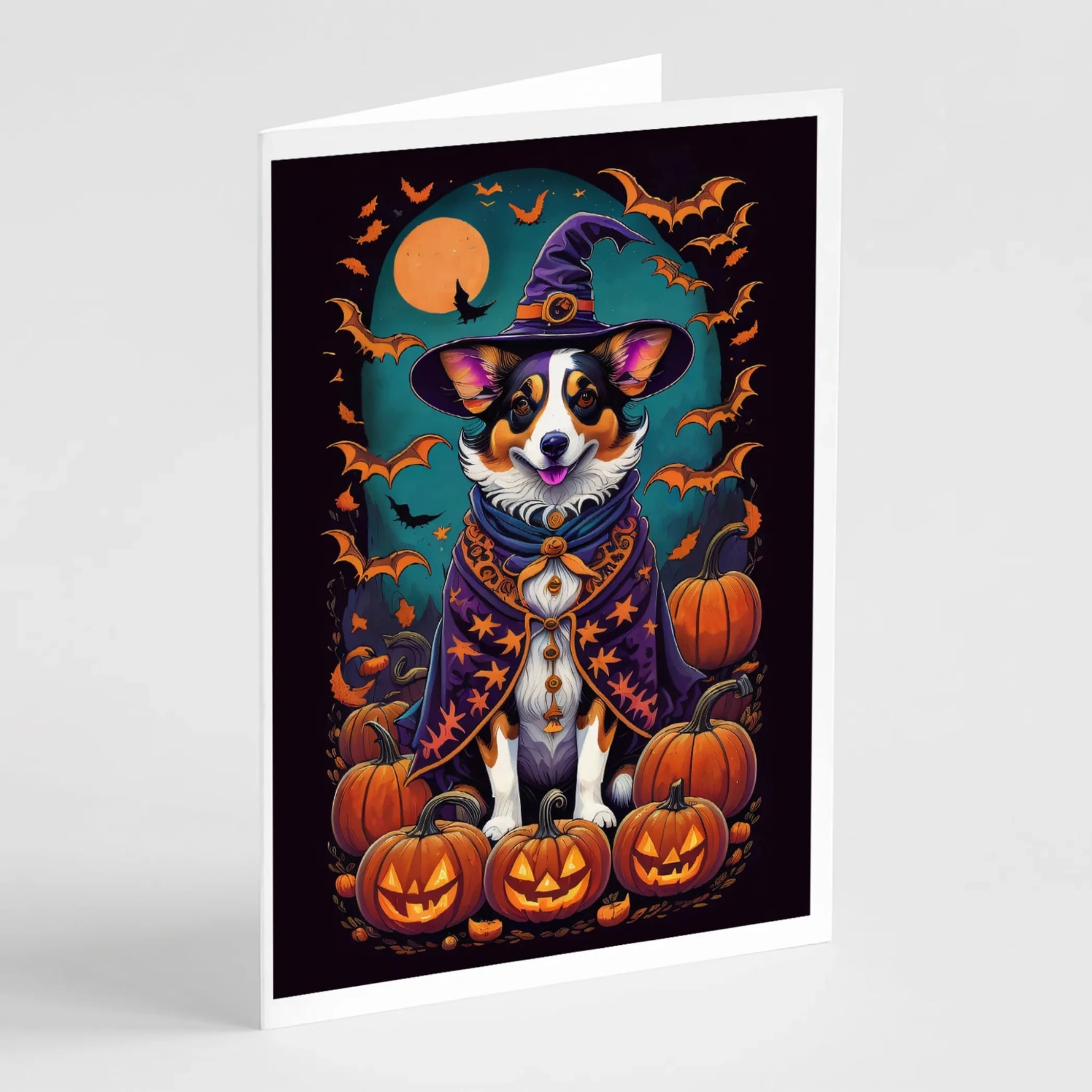 Witchy Halloween Greeting Cards - Size: 5X7 | Pack Of: 8 | Collection name: Witchy halloween - AMAZON FACTORY
