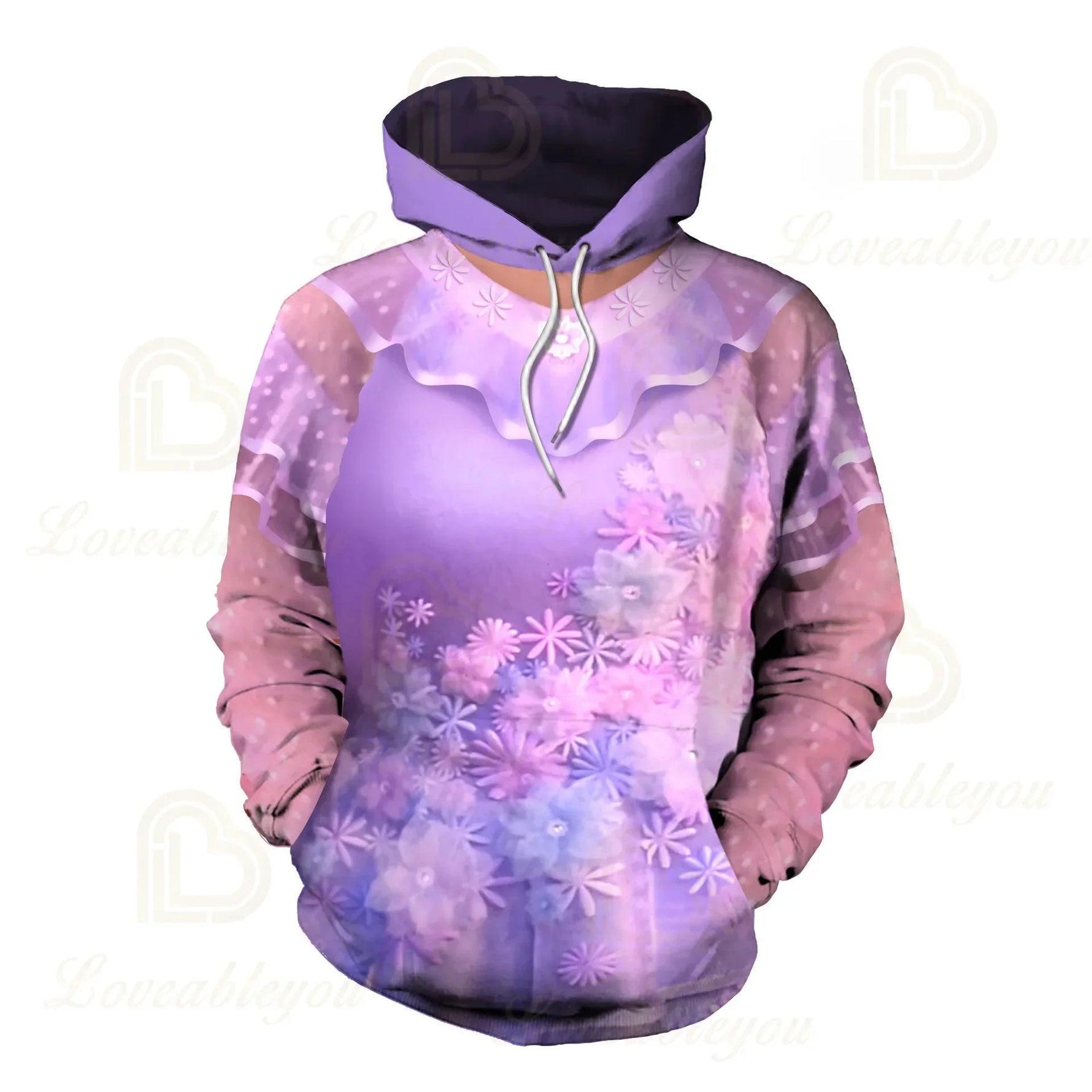 wiwiwi 123Dis Girls Encanto Mirabel Madrigal Hoodie Party Cosplay Costume Children Fancy Dolores Isabela Men Women Spring Sweats-AMAZON FACTORY