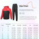 Women Men 2-Piece Sweat Sauna Suit Outfit Long-Sleeve Windproof Hoodie+Pants Set for Workout Gym Fitness Sports Boxing Wrestling-AMAZON FACTORY