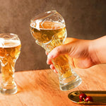 World Football Award Ceremony Trophy Shape Beer Glass, High Borosilicate Glass 450ml, Fan Gift for 2026 Soccer Matches & Parties-AMAZON FACTORY