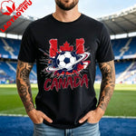 World Soccer Fan Tee Football 2026 USA Canada Mexico Spain Argentina Brazil National Teams Flag Graphic Men's Unisex Tshirt-AMAZON FACTORY