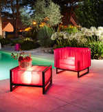 YOMI ARMCHAIR EKO WITH "LIGHTING" ALUMINIUM Frame - AMAZON FACTORY