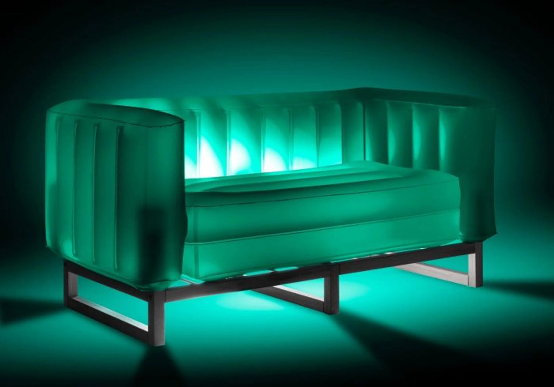 YOMI SOFA EKO WITH LIGHTING WOOD Frame - AMAZON FACTORY