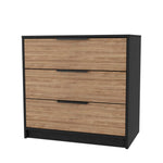 Zion 2 Piece Bedroom Set, Black Wengue/ Pine Finish - AMAZON FACTORY
