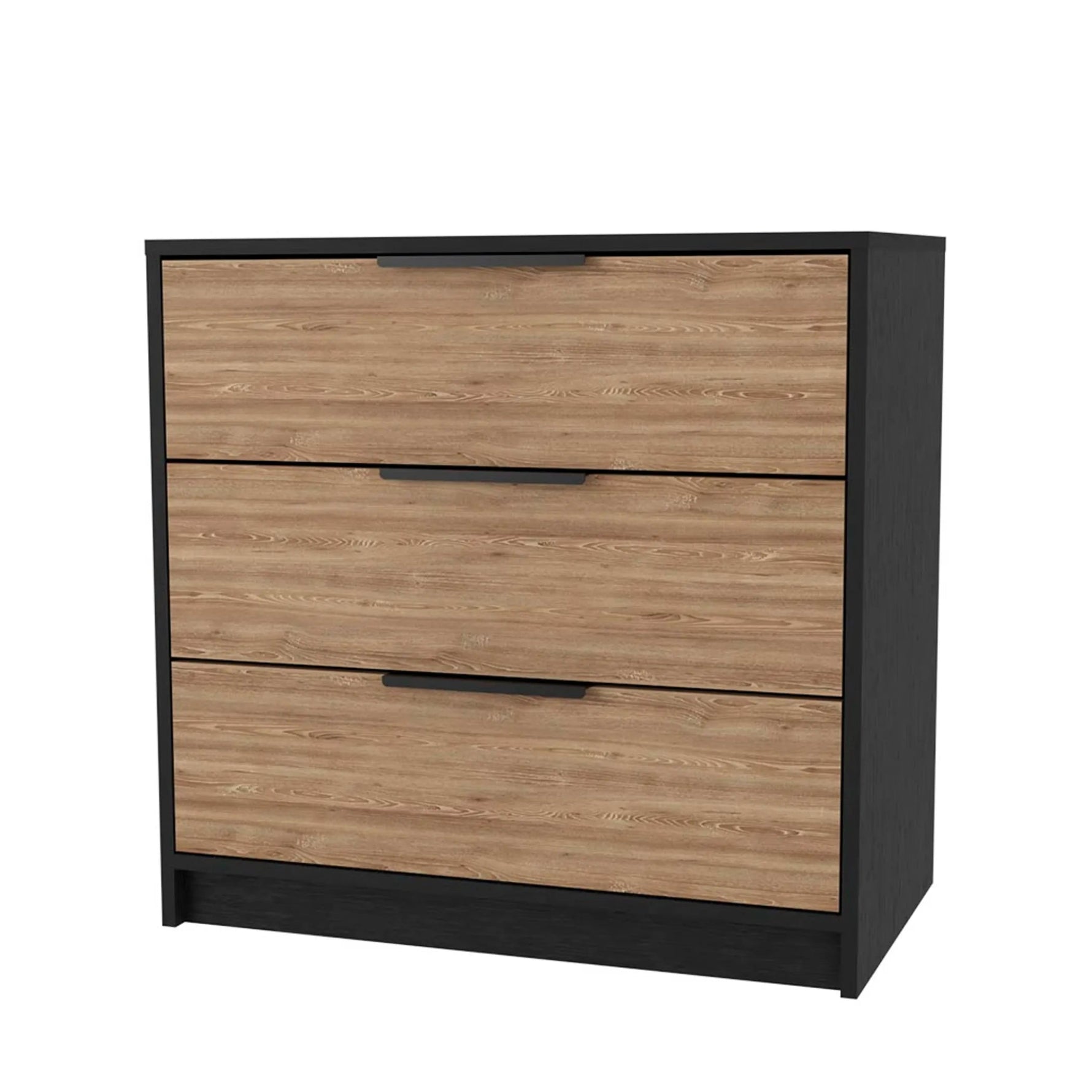Zion 2 Piece Bedroom Set, Black Wengue/ Pine Finish - AMAZON FACTORY