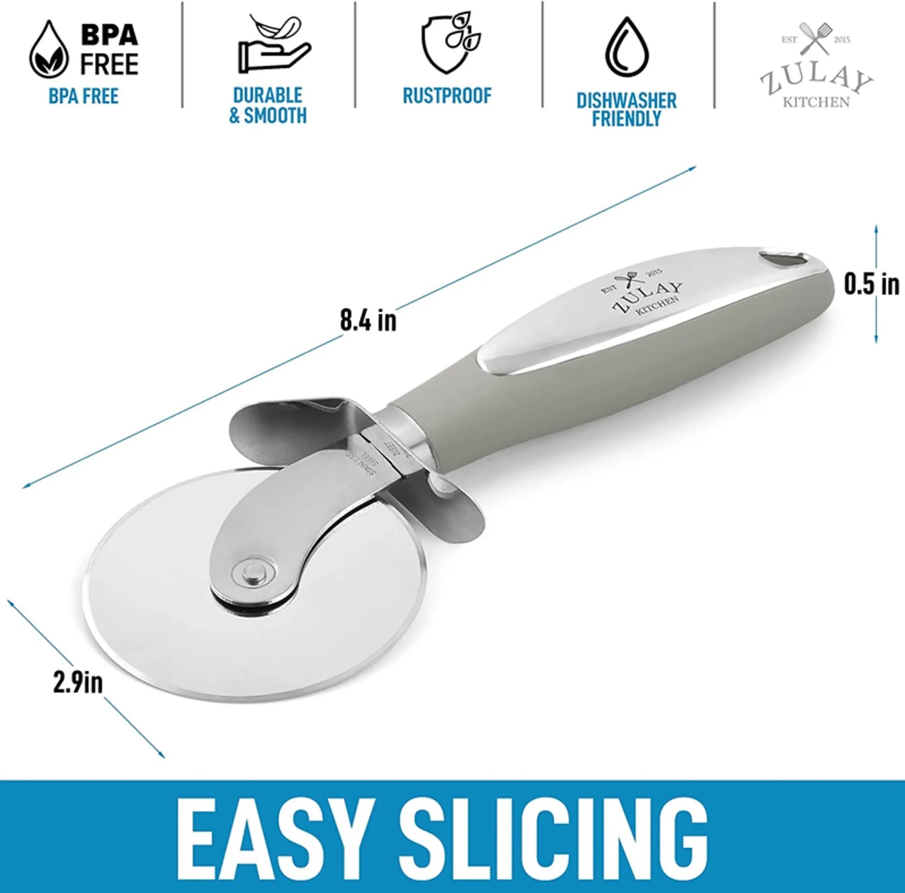 Zulay Kitchen Large Pizza Cutter Wheel-AMAZON FACTORY