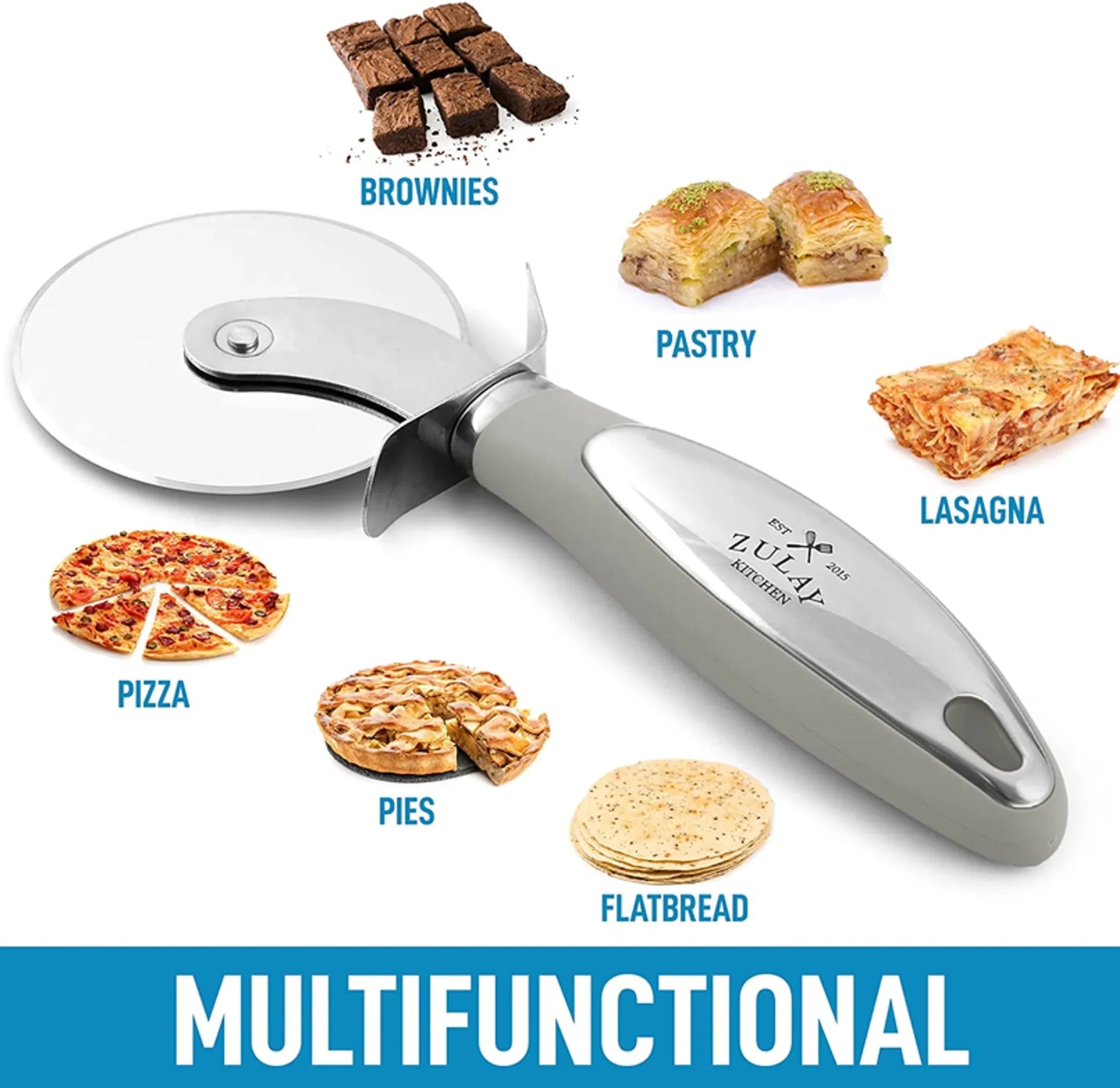Zulay Kitchen Large Pizza Cutter Wheel-AMAZON FACTORY